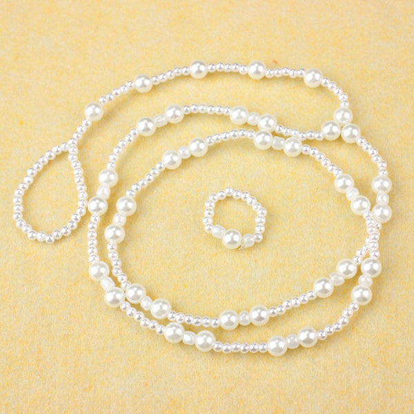 Imitation Pearl Stylish Barefoot Anklet Chain