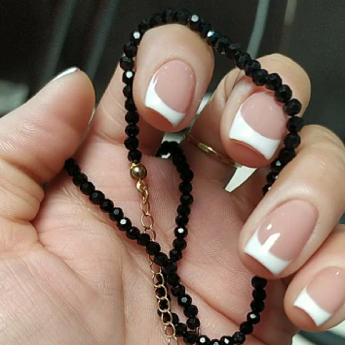 Simple and Stylish Black Beads Choker - Minimalist Design