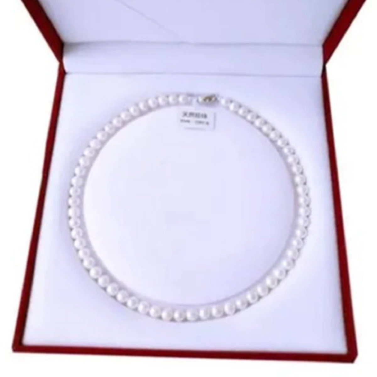 Women's Embellishing Faux Pearl Round Necklace - Handcrafted