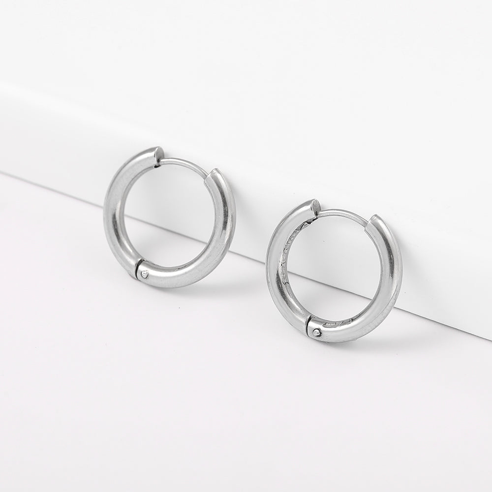 Stainless-Steel Geometric Shaped Hoop Earring Range