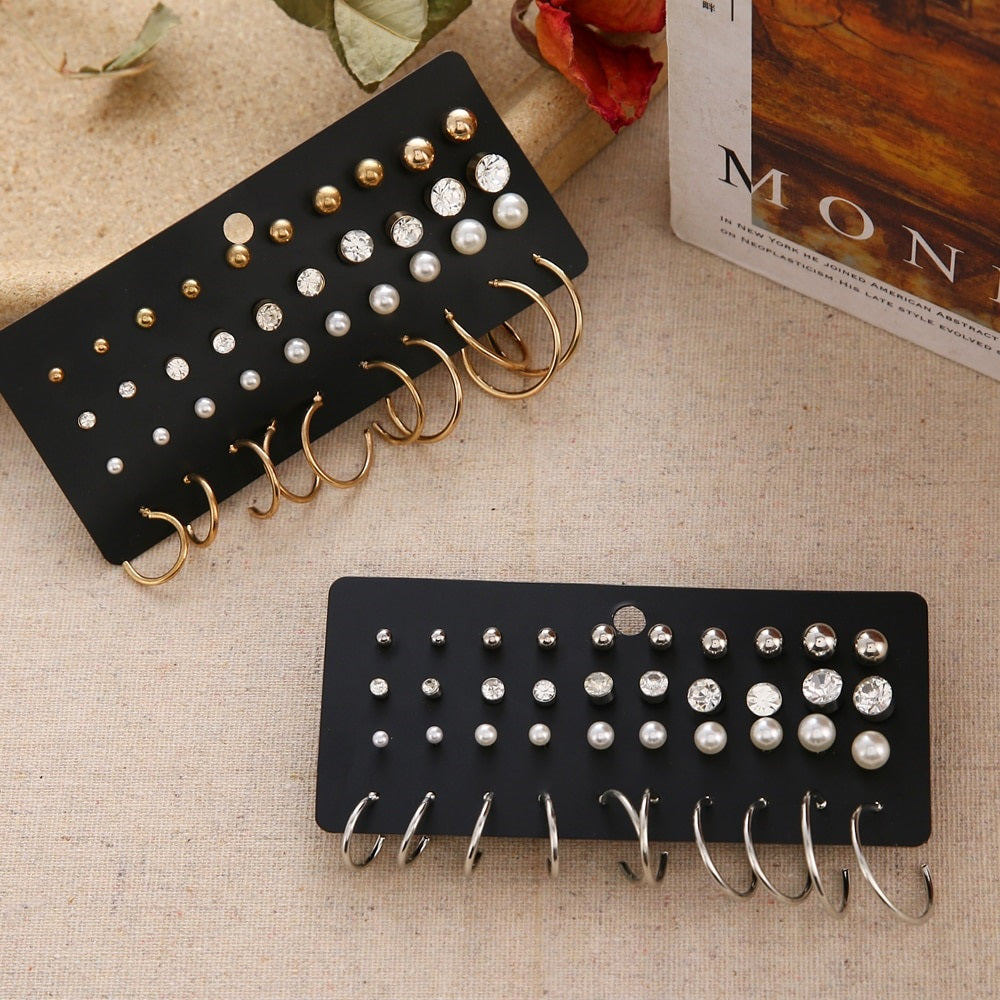 Women’s Pearl Earring Set Bohemian Fashion Jewelry