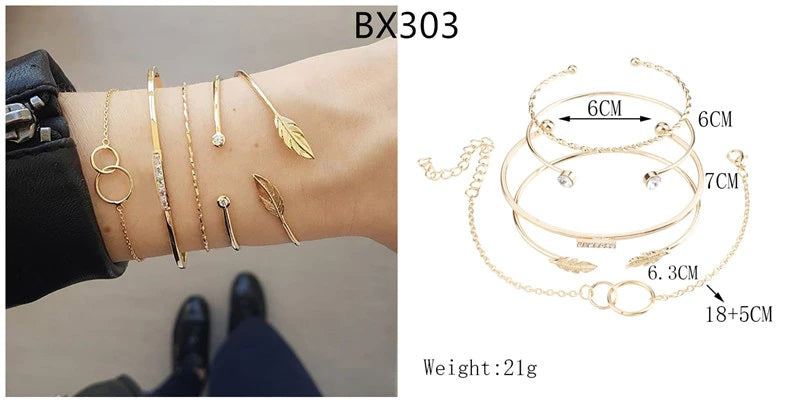 31 styles Bohemian Style Geometric Crystal Bracelets