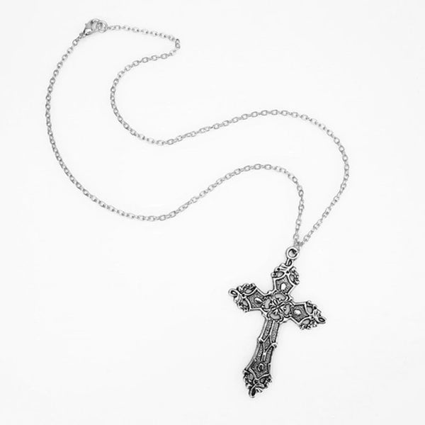 Vintage Christian Cross Gothic Unisex Pendant Necklace