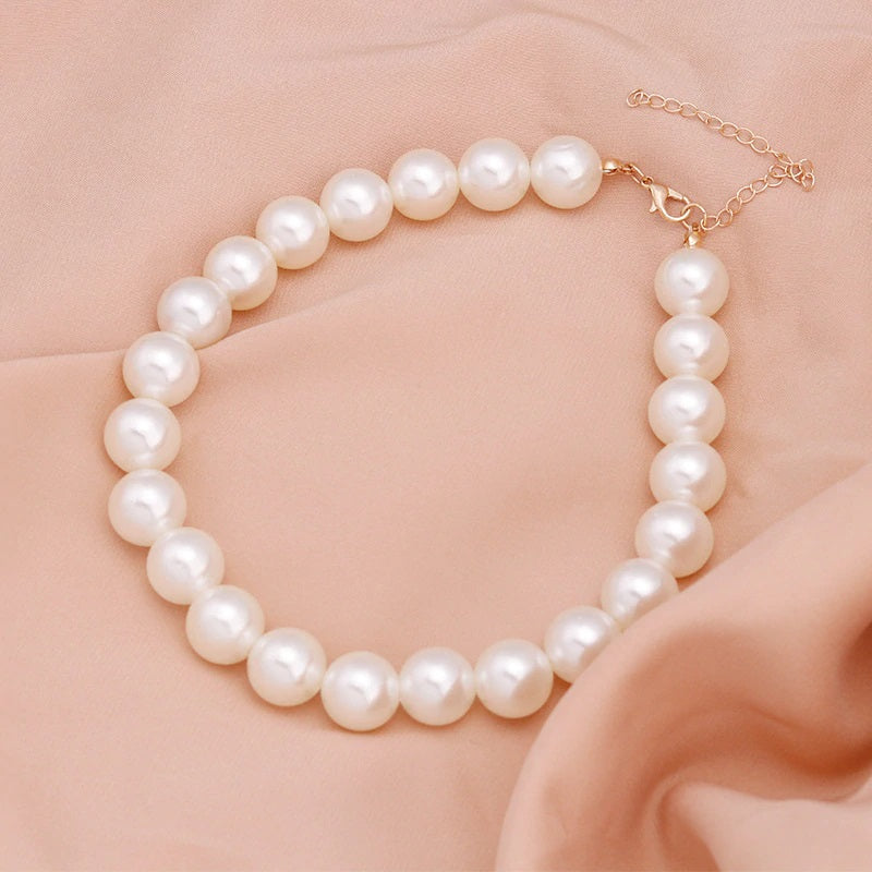Elegant White Charm Imitation Pearl Necklace Jewelry