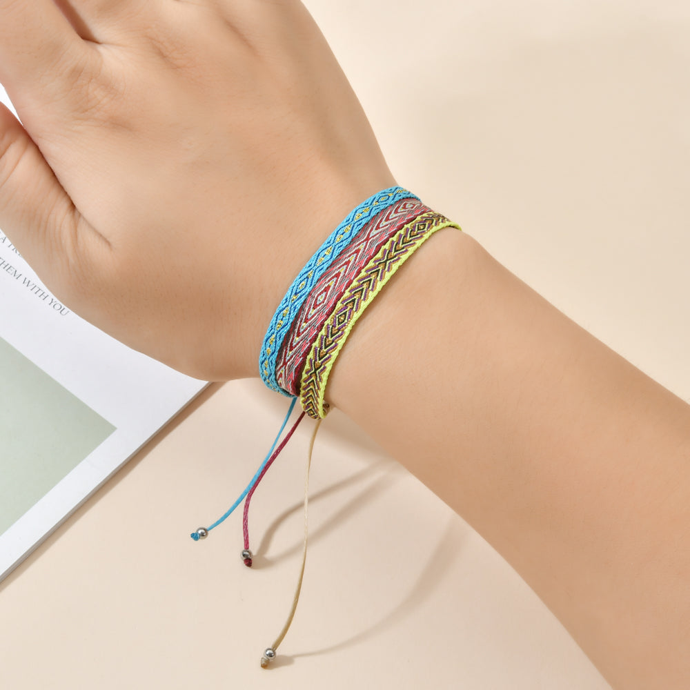 Bohemian Colourful Woven Rope String Bracelet