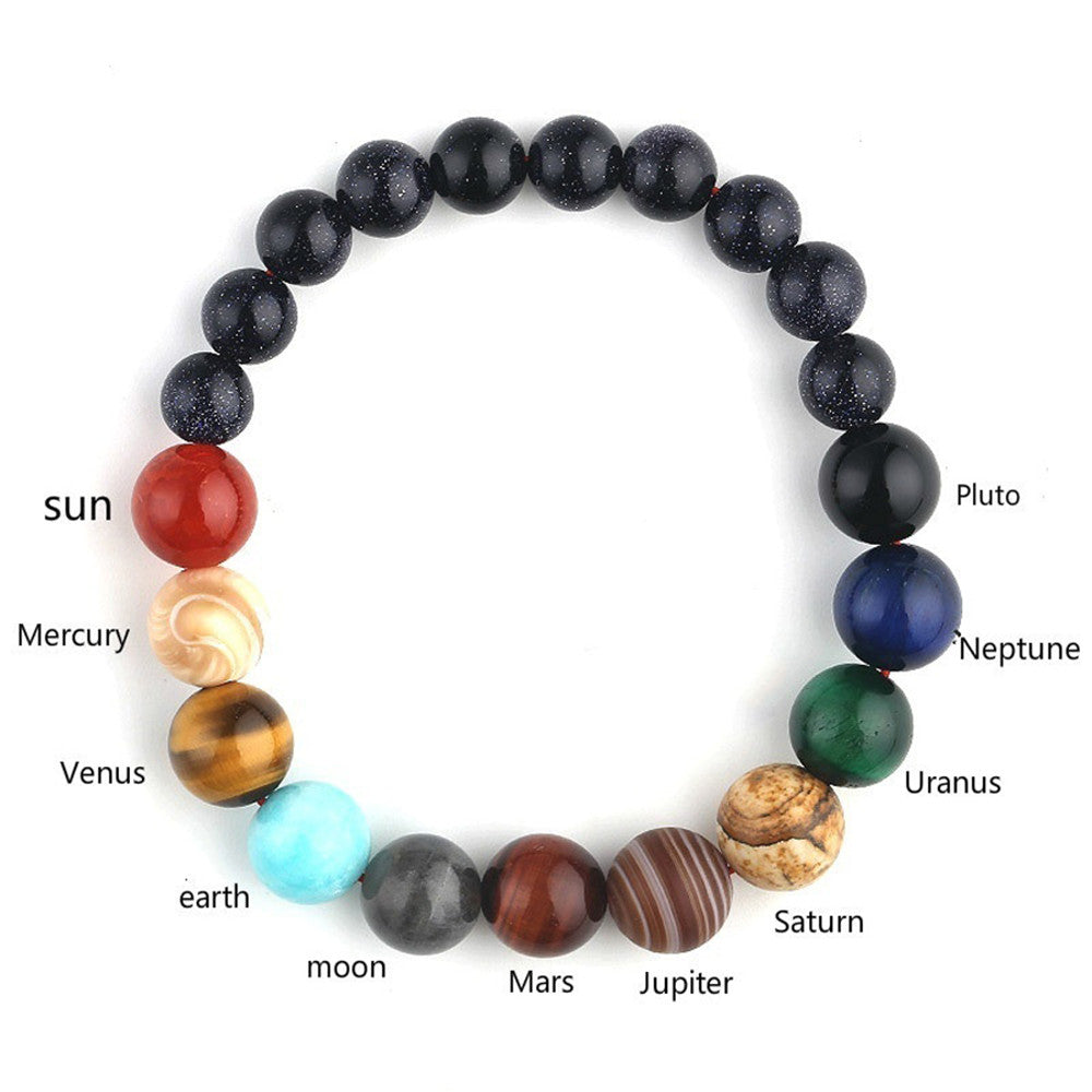 Natural Eight Planets Chakra Bead Bracelets