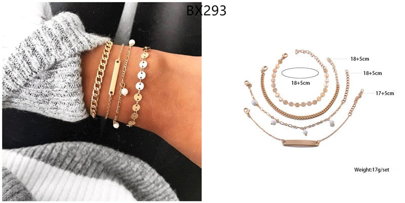 31 styles Bohemian Style Geometric Crystal Bracelets