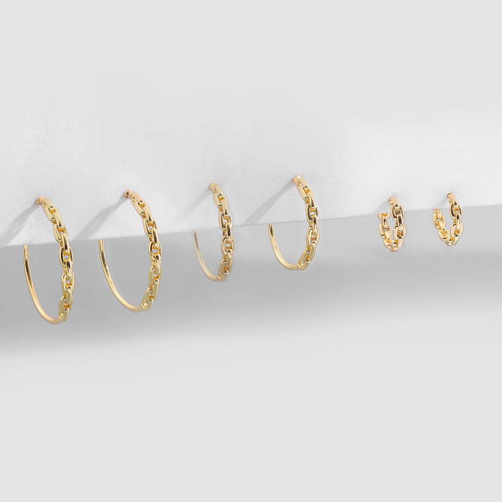 Stainless-Steel Geometric Shaped Hoop Earring Range