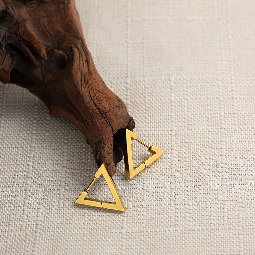 Stainless-Steel Geometric Shaped Hoop Earring Range