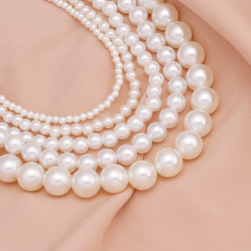 Elegant White Charm Imitation Pearl Necklace Jewelry