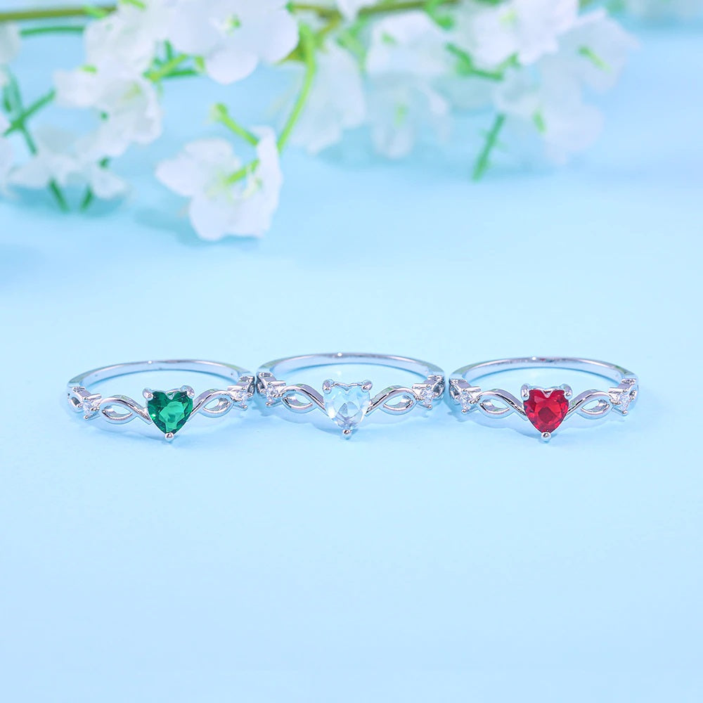 Women’s Zircon-Stone Studded Fine Fashion Romantic Ring