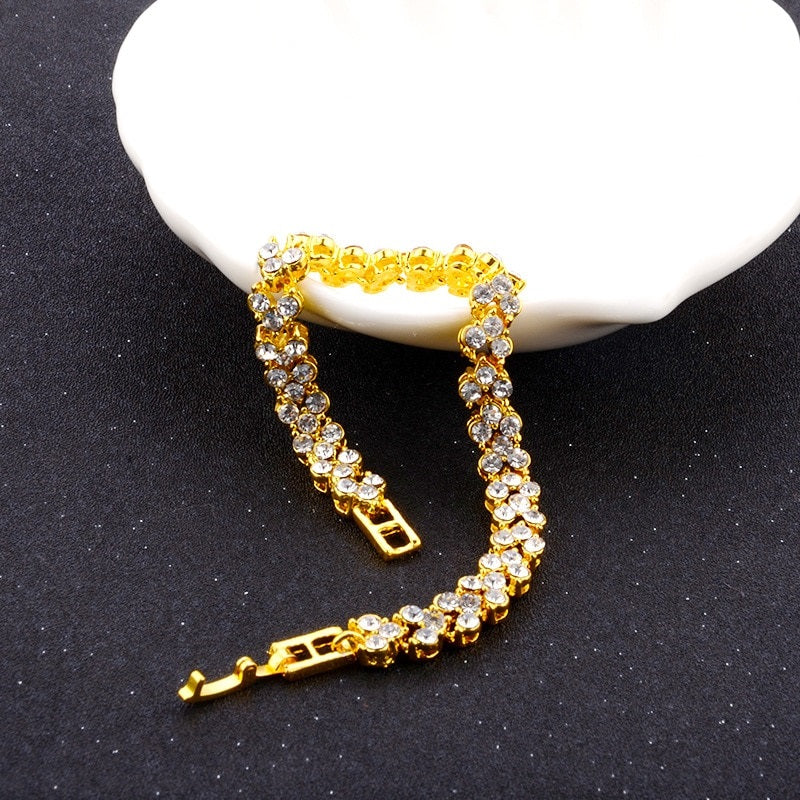 Exquisite Luxury Roman Crystal Bracelet