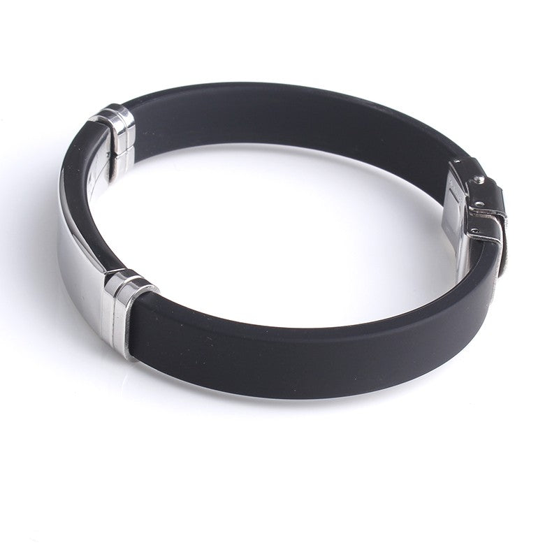 Engravable Fashion Silicone Bracelets for Men