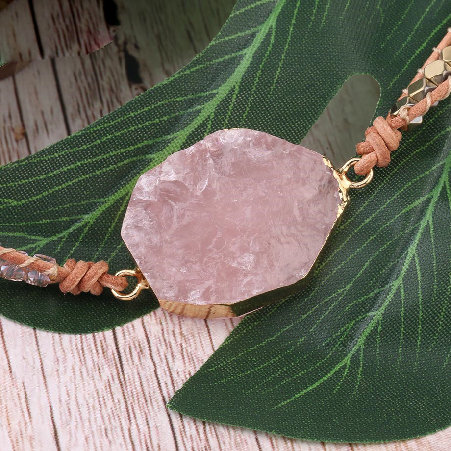 Natural Stone Quartz Bohemian Bracelet Jewelry