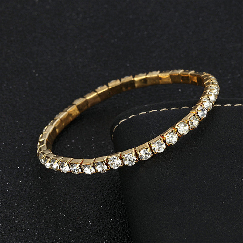 Crystal Bracelet Bling Single Rhinestone Bracelets