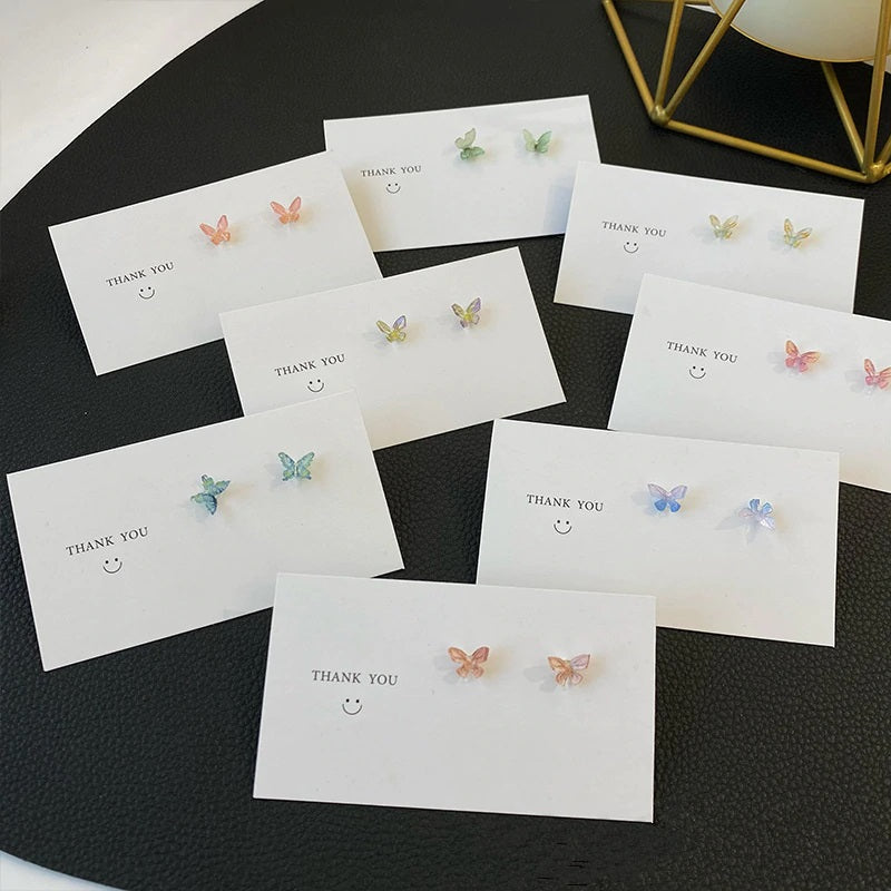 Colourful Fairy Daisy Butterfly Stud Earrings for Women