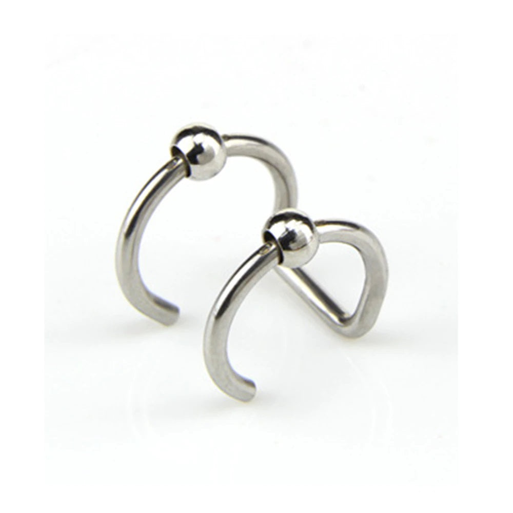 1Pc Stainless Steel Simple Fashion Ear Clip Non-Piercing Clip-on Earring