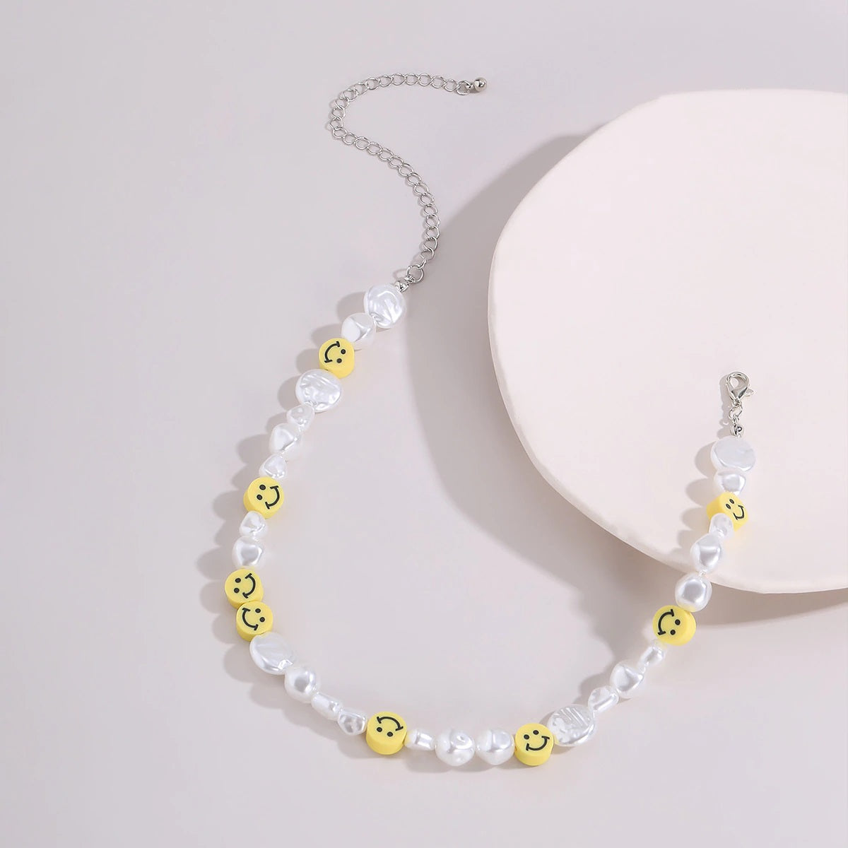 Korean Irregular Imitation Pearl Choker Necklace for Women