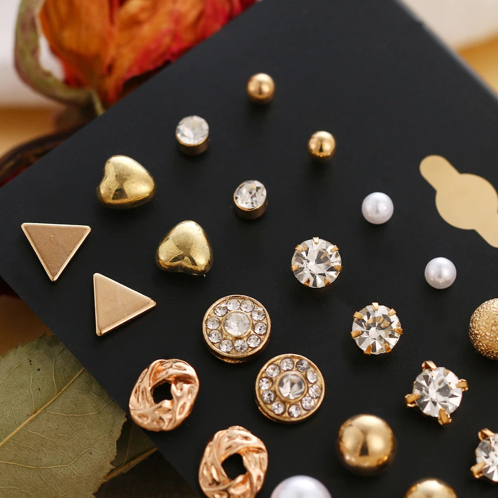 Women’s Pearl Earring Set Bohemian Fashion Jewelry
