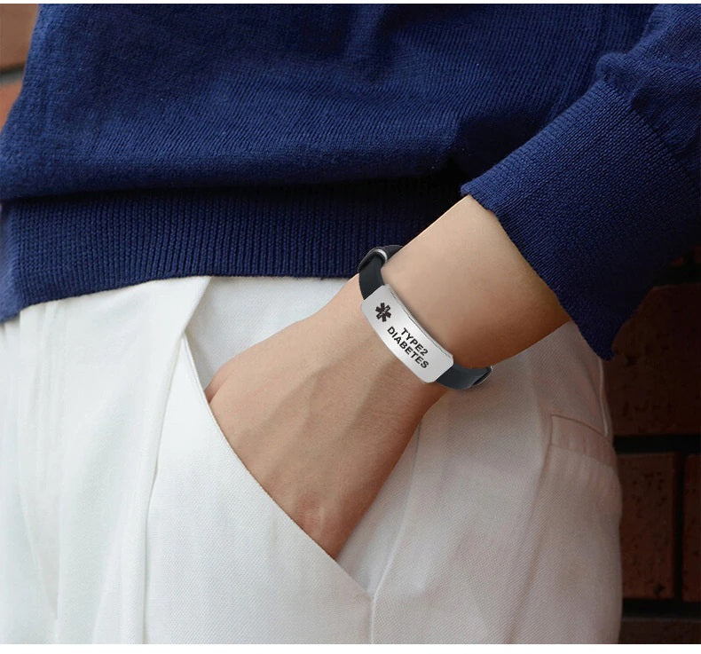 Medical Tag ID Bracelets for Men/Women/Kids