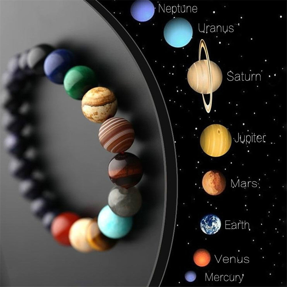 Natural Eight Planets Chakra Bead Bracelets