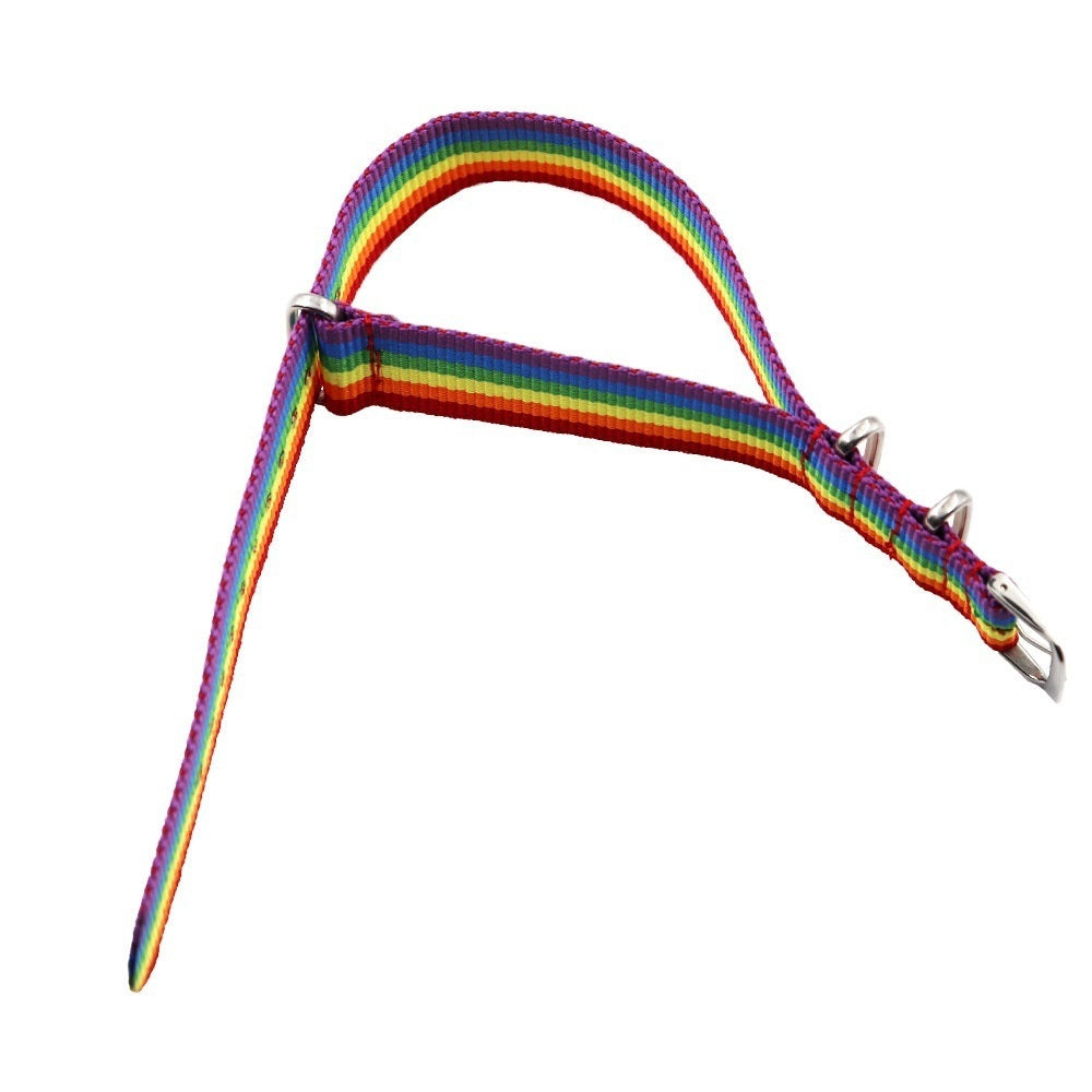 Unisex Rainbow Trendy Adjustable Wristband Bracelet