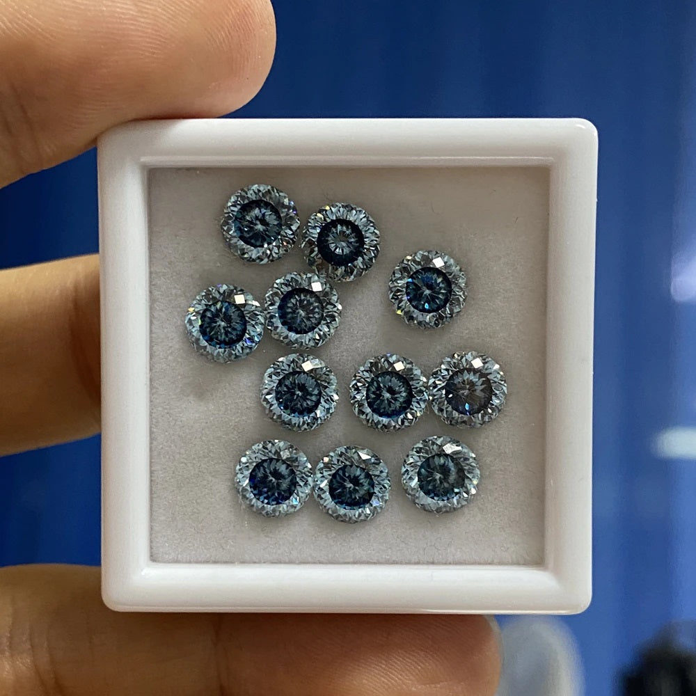 1ct 6.5mm 1 Fine Cut Loose Blue Sapphire Stone