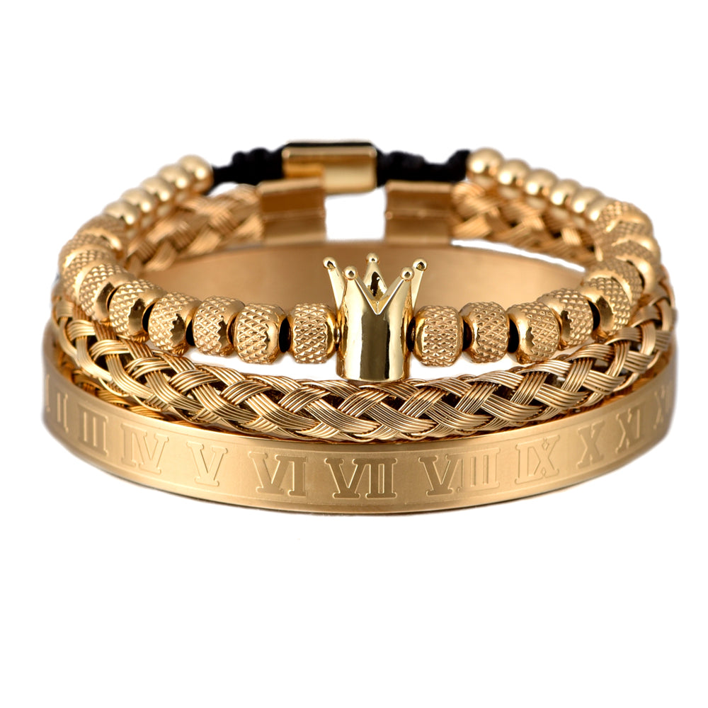 Luxury Roman Royal Charm Crown Bracelets