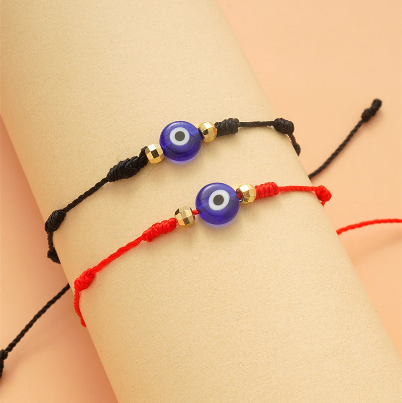 6Pcs/Set Turkish Evil Eye Handmade Braided Bracelets
