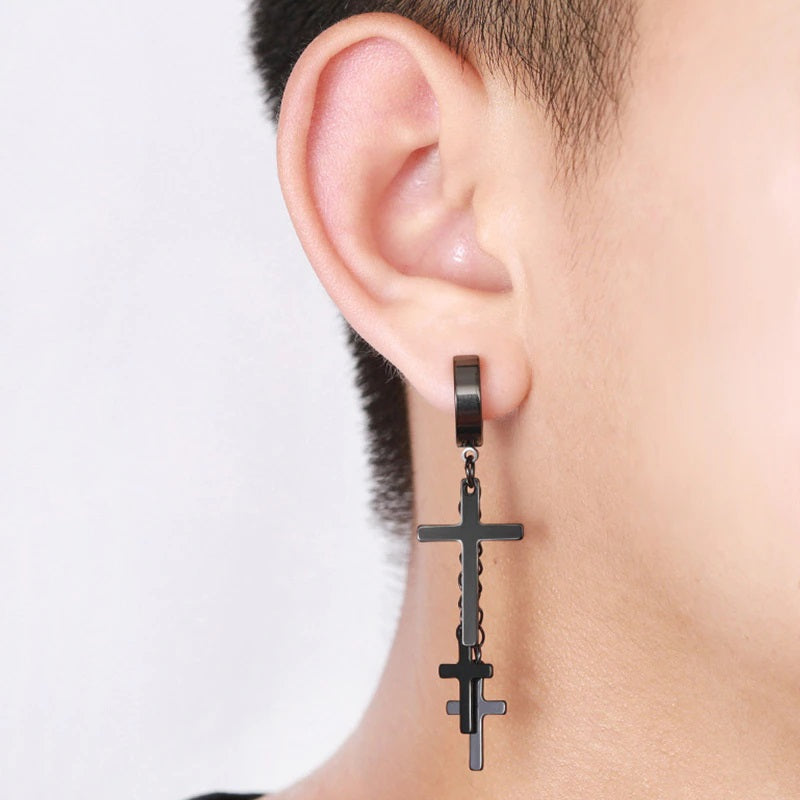 1 Pc Stainless Steel Unisex Painless Earring