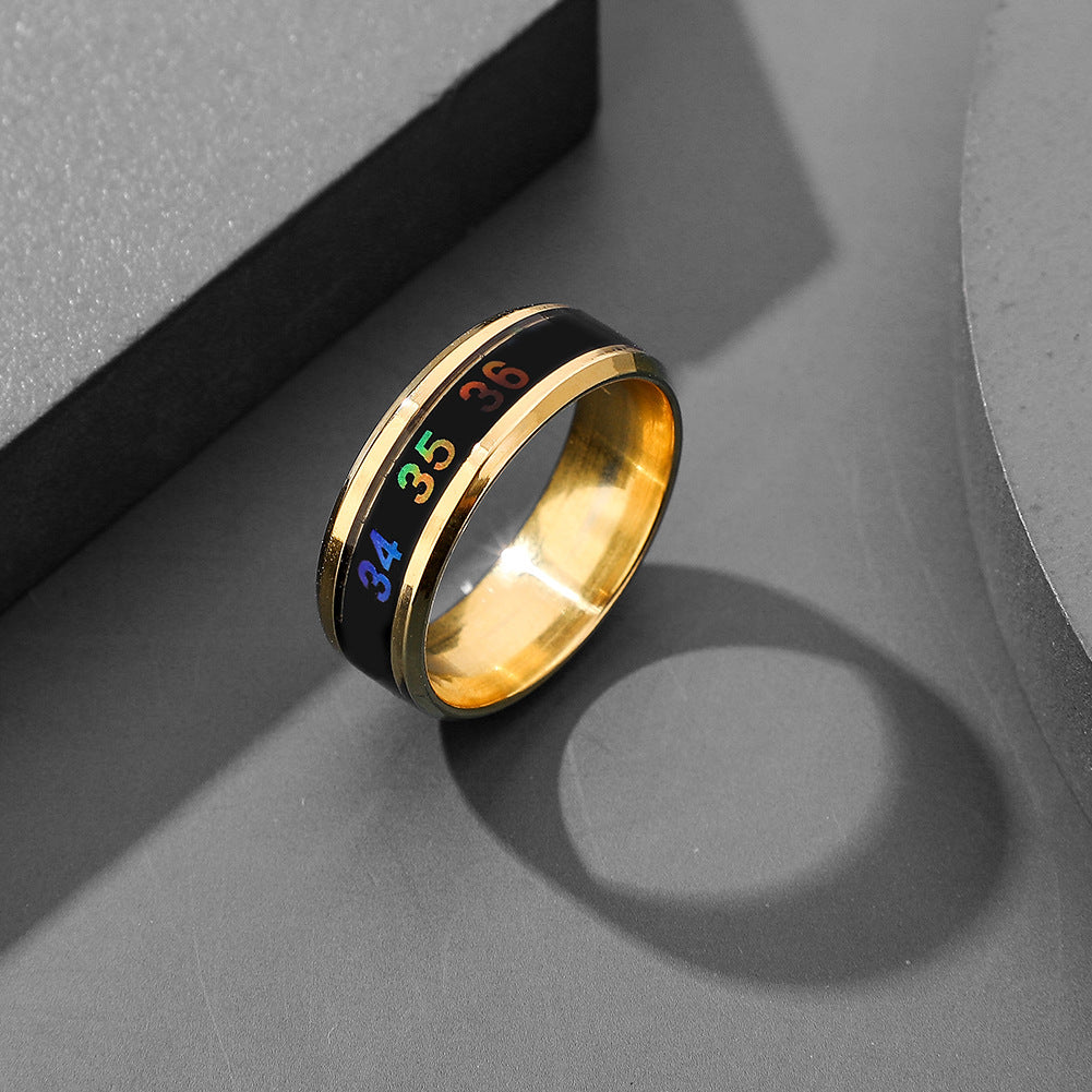 Smart Ring, Real-Time Display, Unisex Stainless Steel, Fashion Ring.