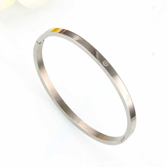 Stainless Steel Cuff Bracelets Bangles for Women
