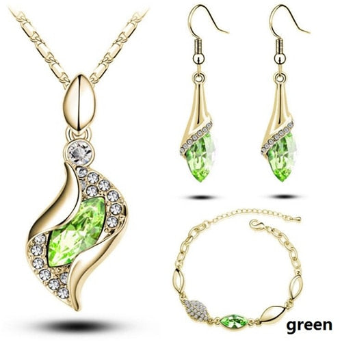 African-inspired Bridal Gold and Silver Zircon studded Jewelry Set