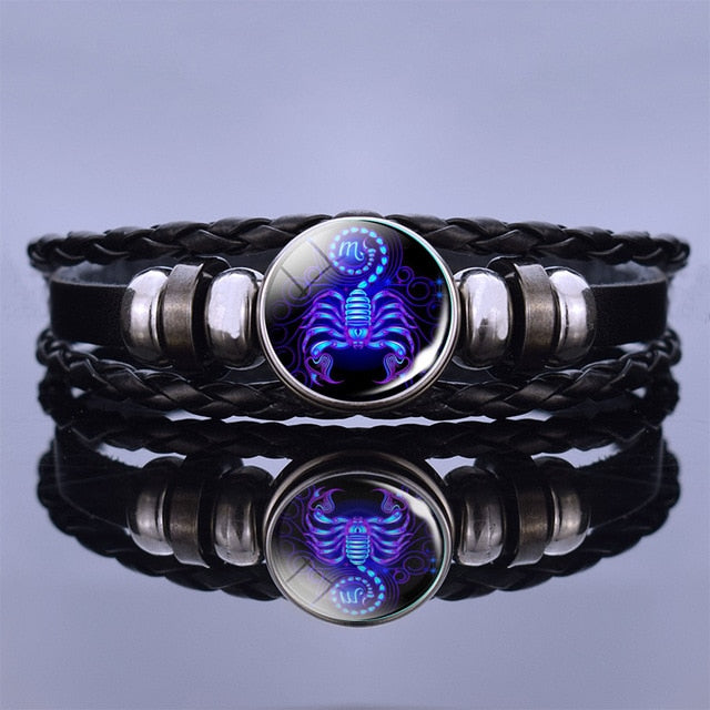 12 Constallation Zodiac Sign Fashion Wear Bracelet for Unisex