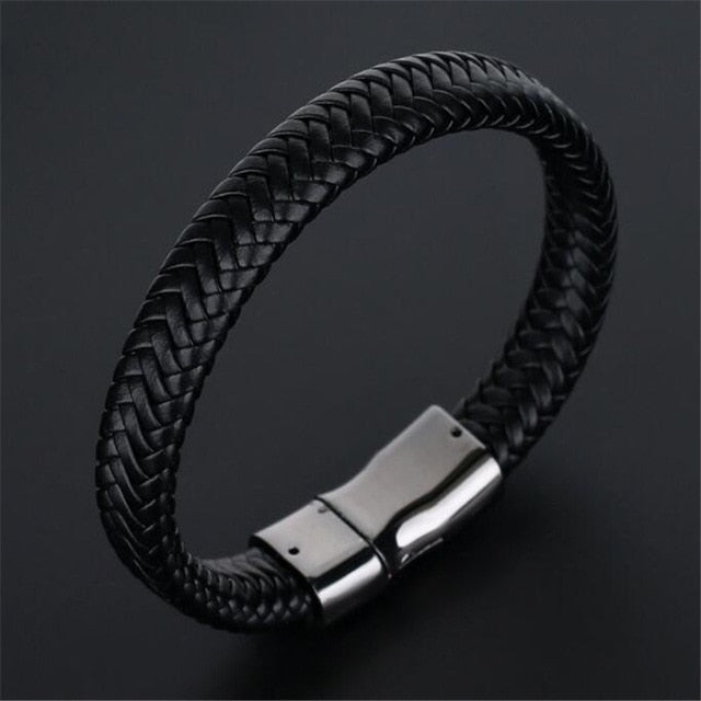Trendy Leather Braided Rope Punk Bracelets for Unisex