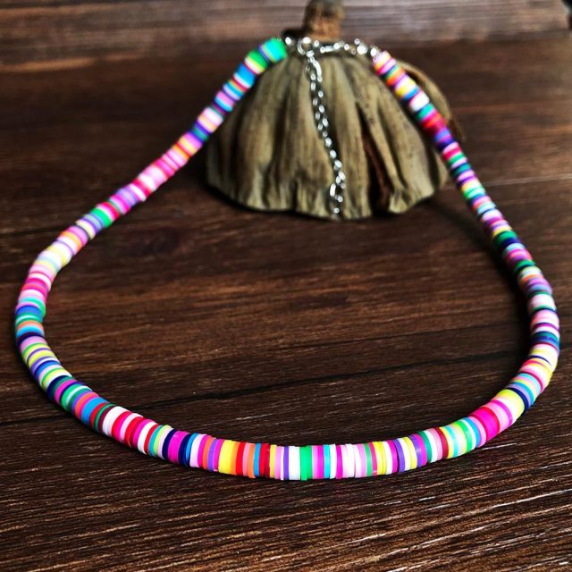 New Fashion Choker Soft Polymer Colourful Necklace for Women