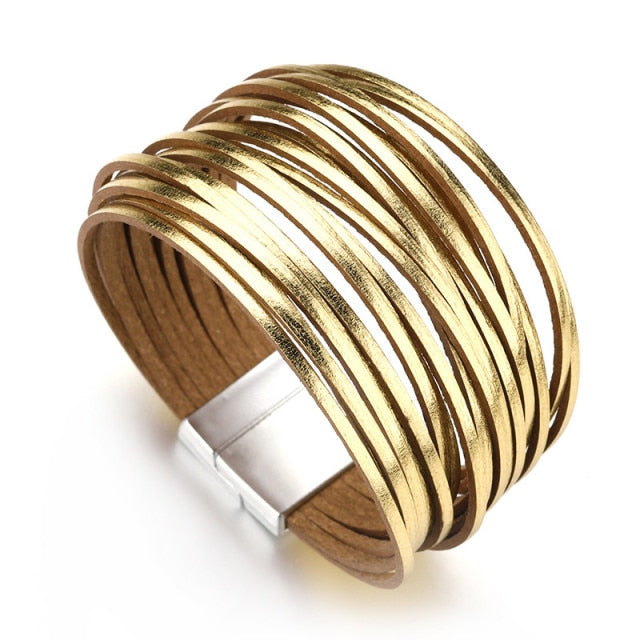 Multilayer Boho Threaded Bracelet for Women