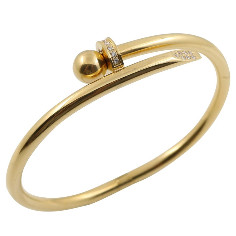 Stainless Steel Gold Luxury Stylish Bracelet Bangles for Women