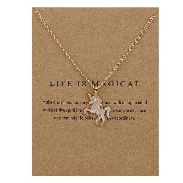 New Trendy Alloy Minimalist Nature Pendant Necklace