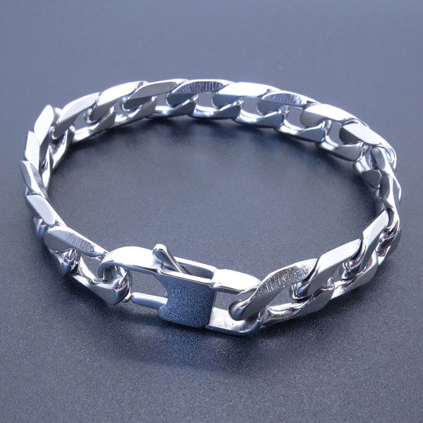 Unisex Stainless-Steel Accessory Curb Link Chain Bracelet