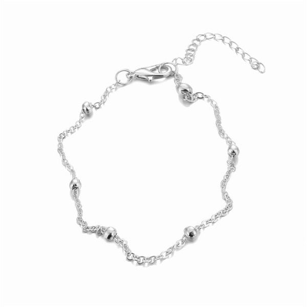 Women’s Simple Heart Two-layer Anklet Bracelet
