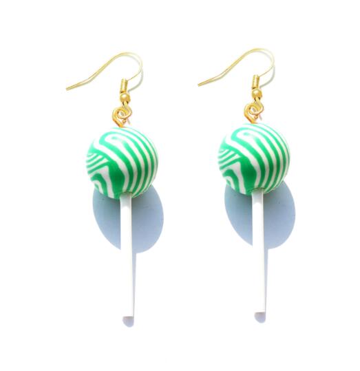 Women’s Resin Lollipop Drop Earrings