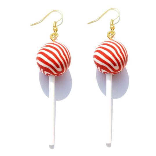 Women’s Resin Lollipop Drop Earrings
