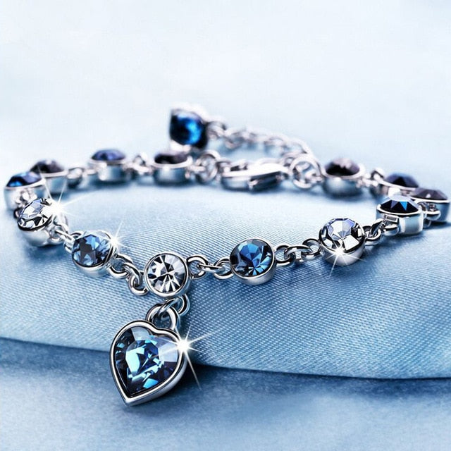Women’s Crystal Studded Charm Bracelets