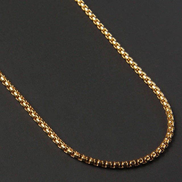 Stainless Steel Long Chain Necklace for Men