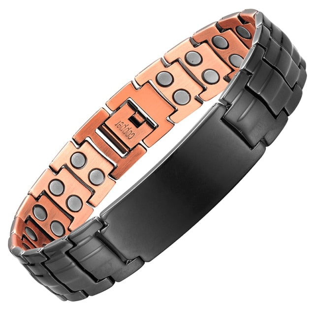 Copper Magnetic Personalised Unisex Adjustable Bracelet