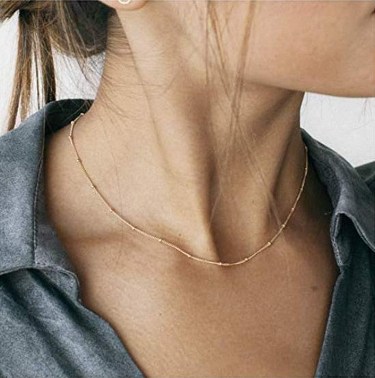 Fashion Multi-layered Snake Chain Necklace For Women Vintage Gold Coin Pearl Choker Sweater Necklace Party Jewelry Gift