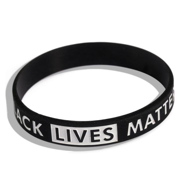 Fashion Punk Motivational Silicone Rubber Wristbands Bracelet