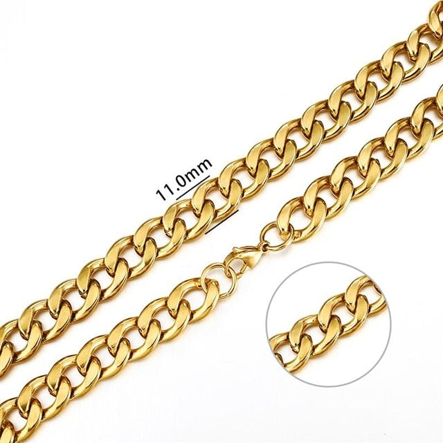 2mm-7mm Rope Chain Stainless Steel Choker Unisex Necklace Jewelry