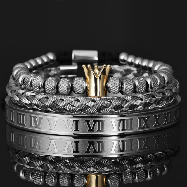 Luxury Roman Royal Charm Crown Bracelets